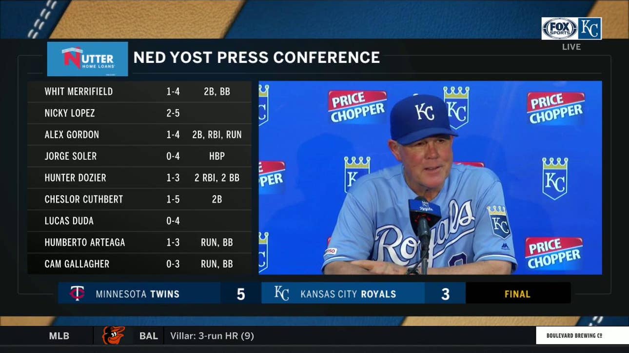 Yost on Peralta after loss: 'I still thought his stuff was good'