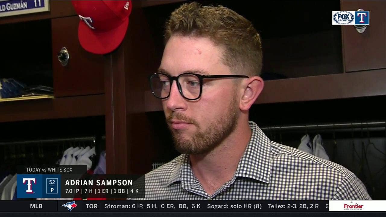Adrian Sampson on getting the win vs. the White Sox
