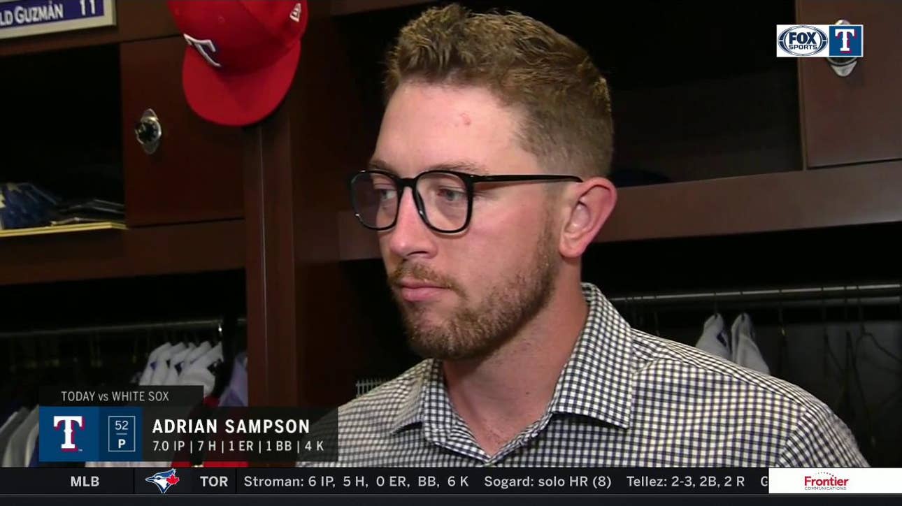 Adrian Sampson on getting the win vs. the White Sox