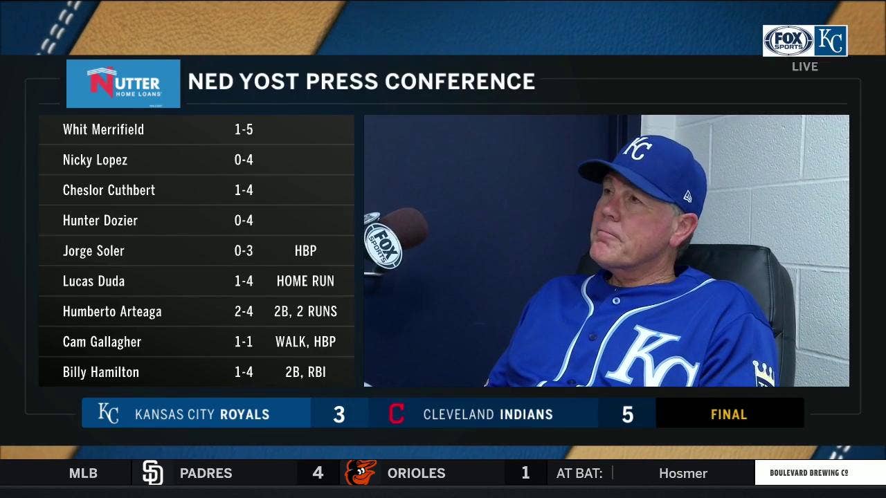 Yost on both starters in KC's loss to Cleveland