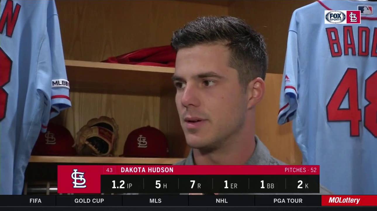 Hudson: 'I was struggling to find it early' in loss to Padres