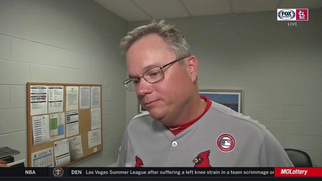 Shildt on the ejection: 'I'm going to defend our guy'