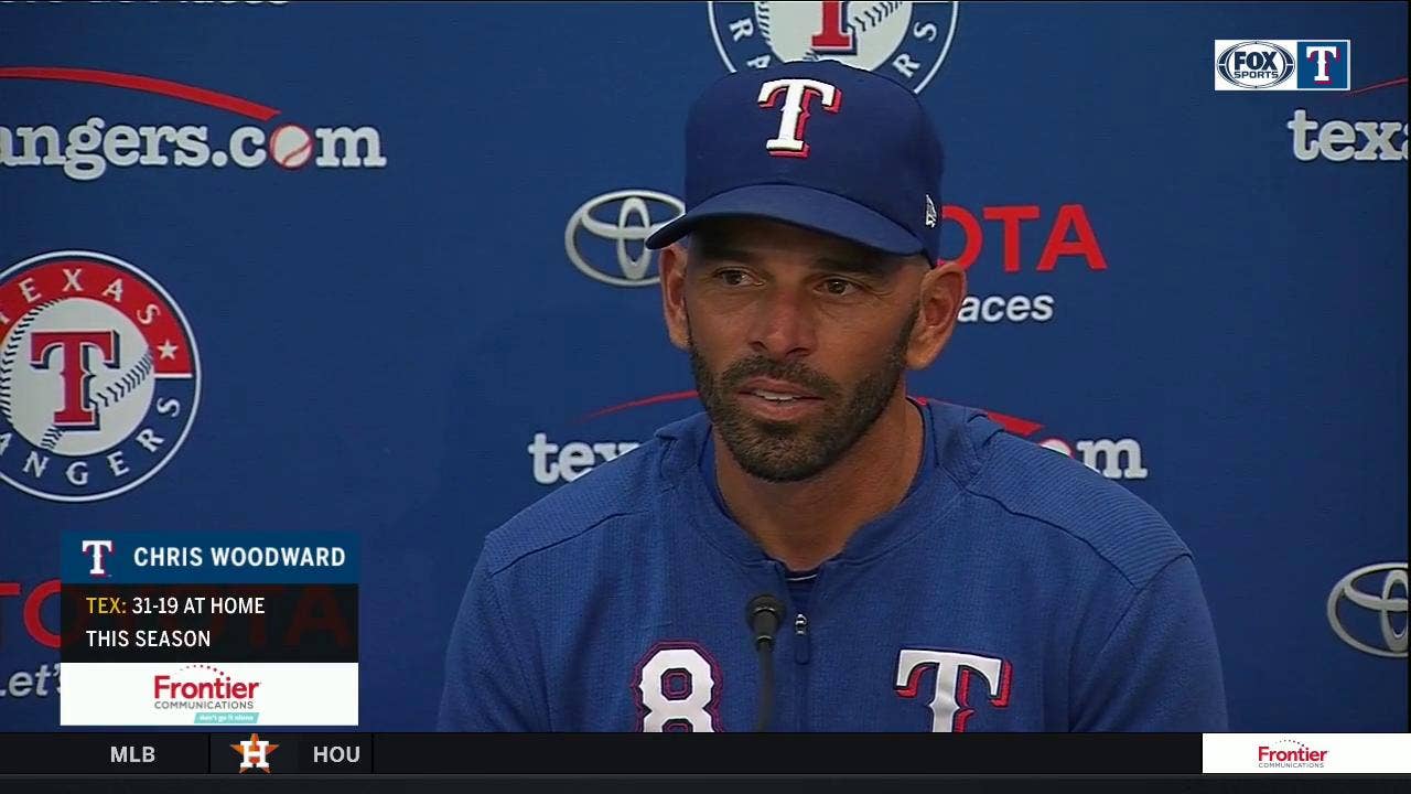 Chris Woodward on Ariel Jurado's tough day, loss to Astros