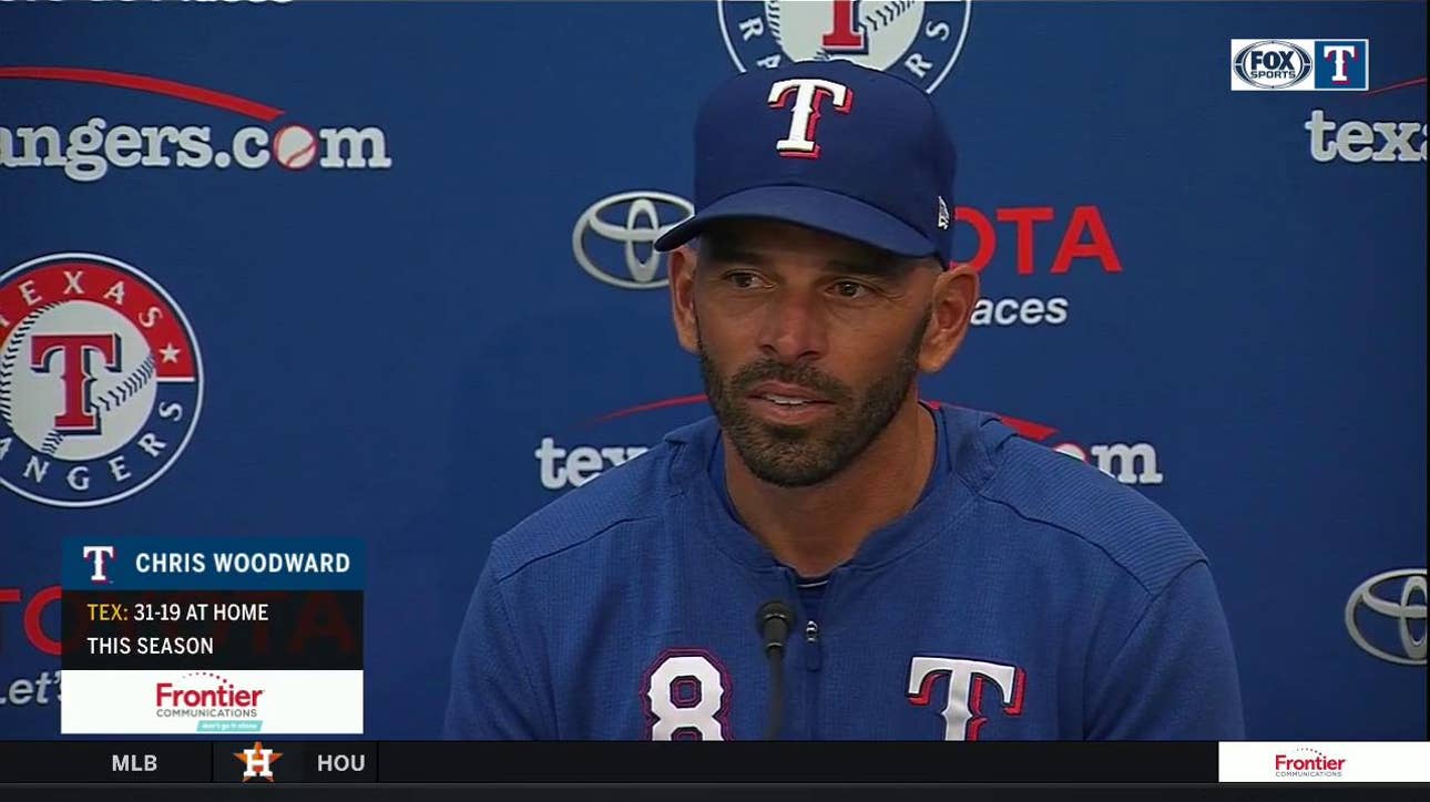 Chris Woodward on Ariel Jurado's tough day, loss to Astros