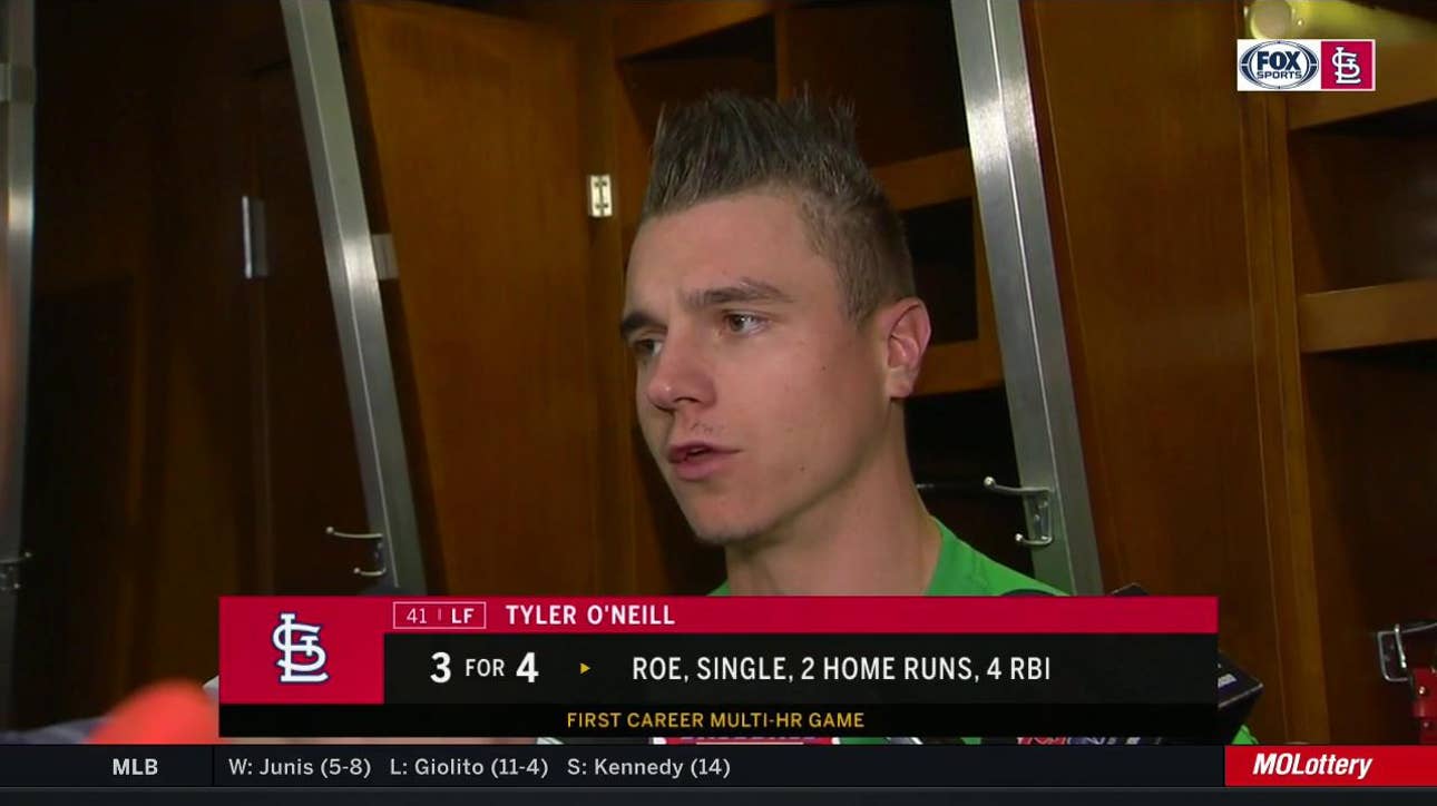 Tyler O'Neill says curtain call after second homer was 'special'