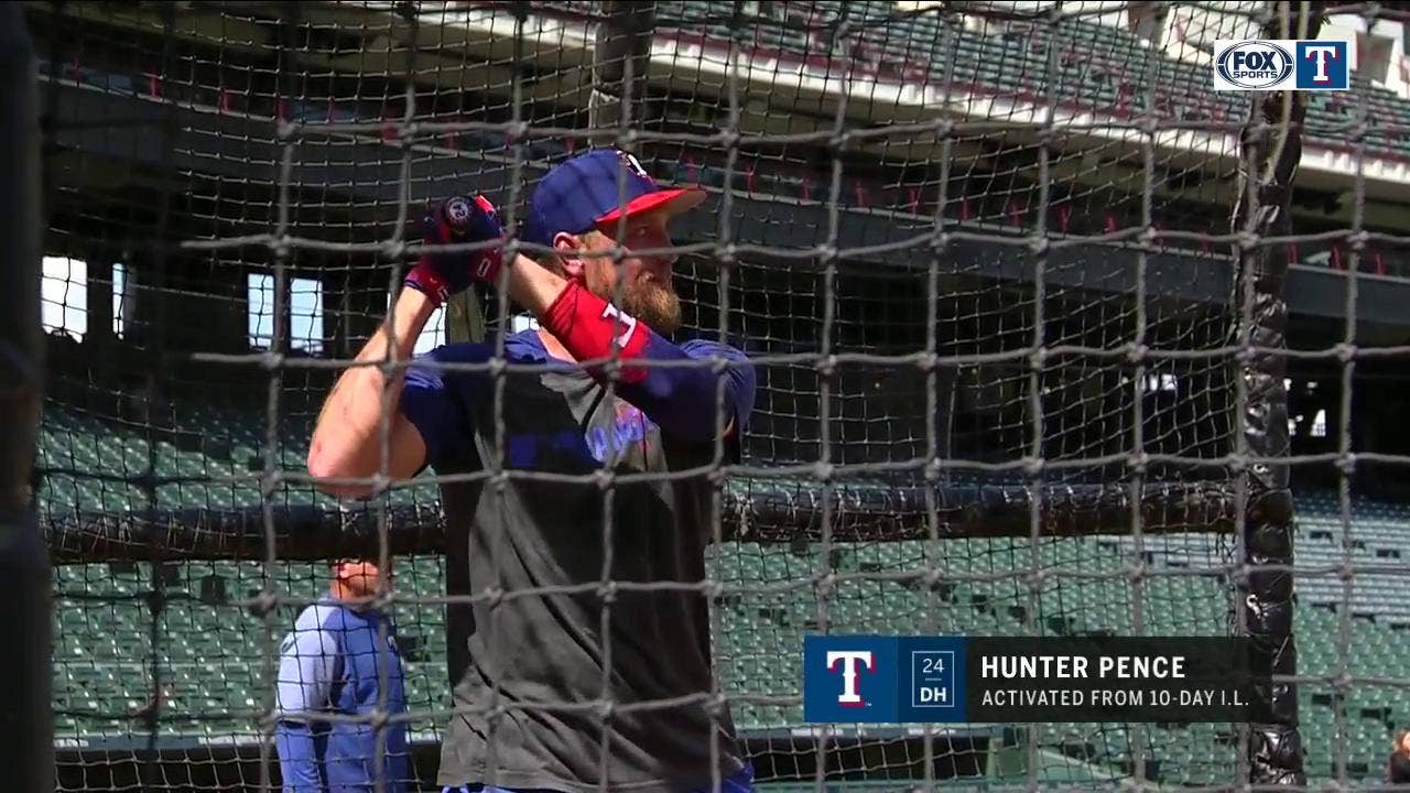 Hunter Pence Returns to the Major League Roster | Rangers Live