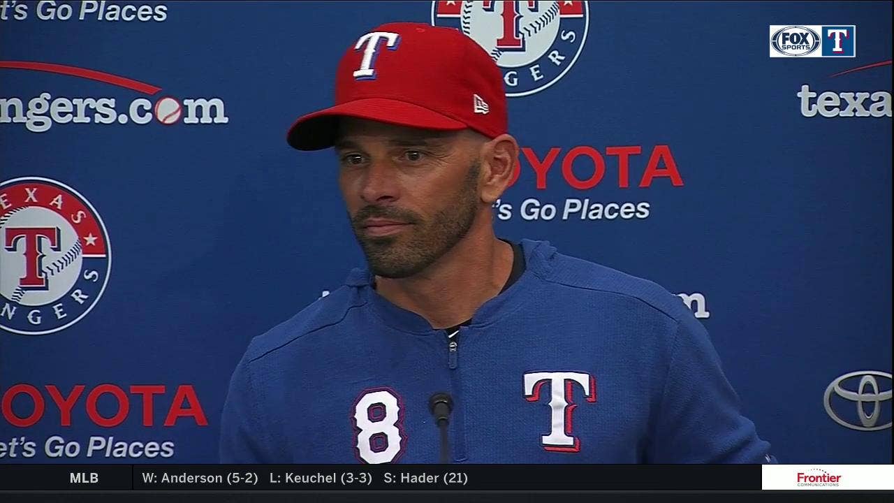 Chris Woodward on the 19-4 loss to Arizona