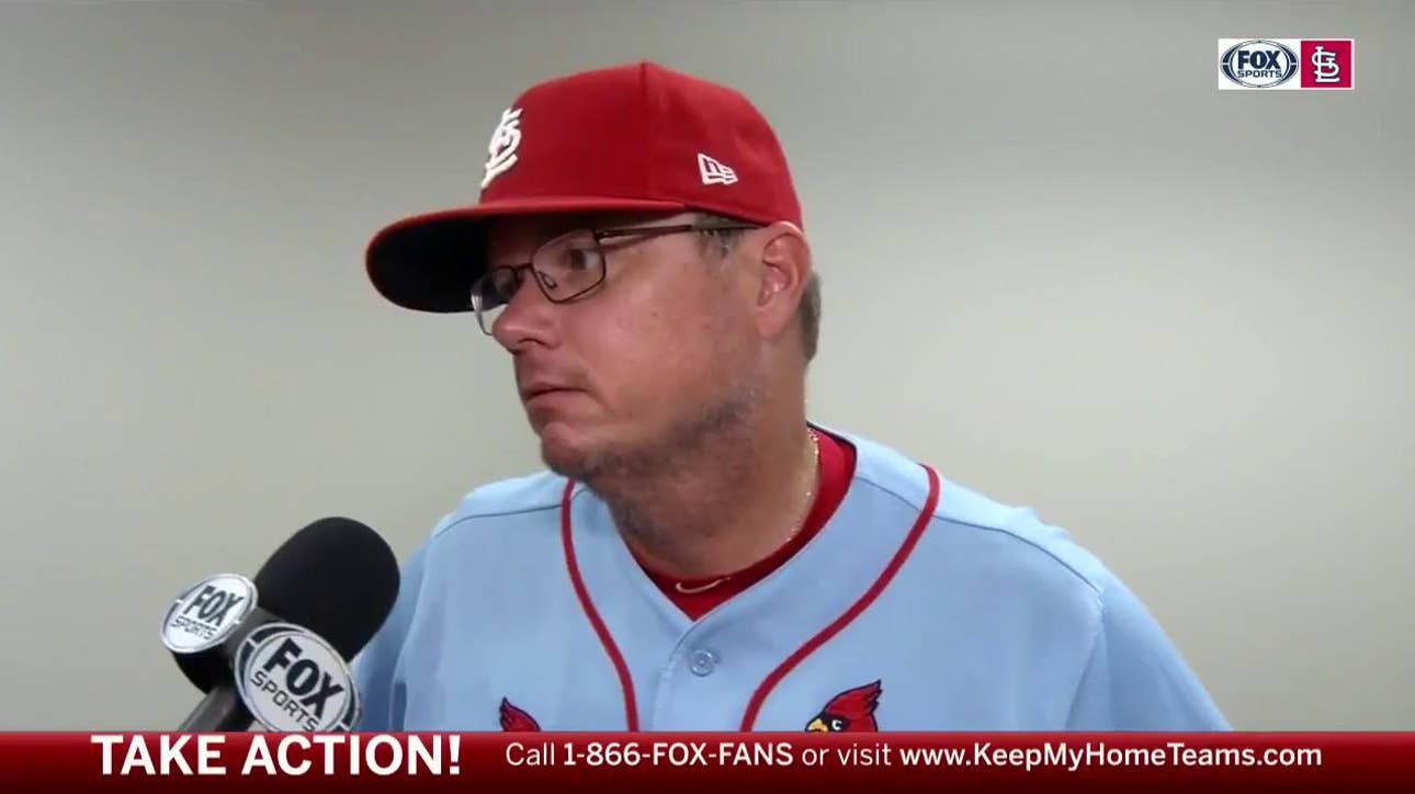 Shildt on the Cardinals' loss: 'We left some runs out there'