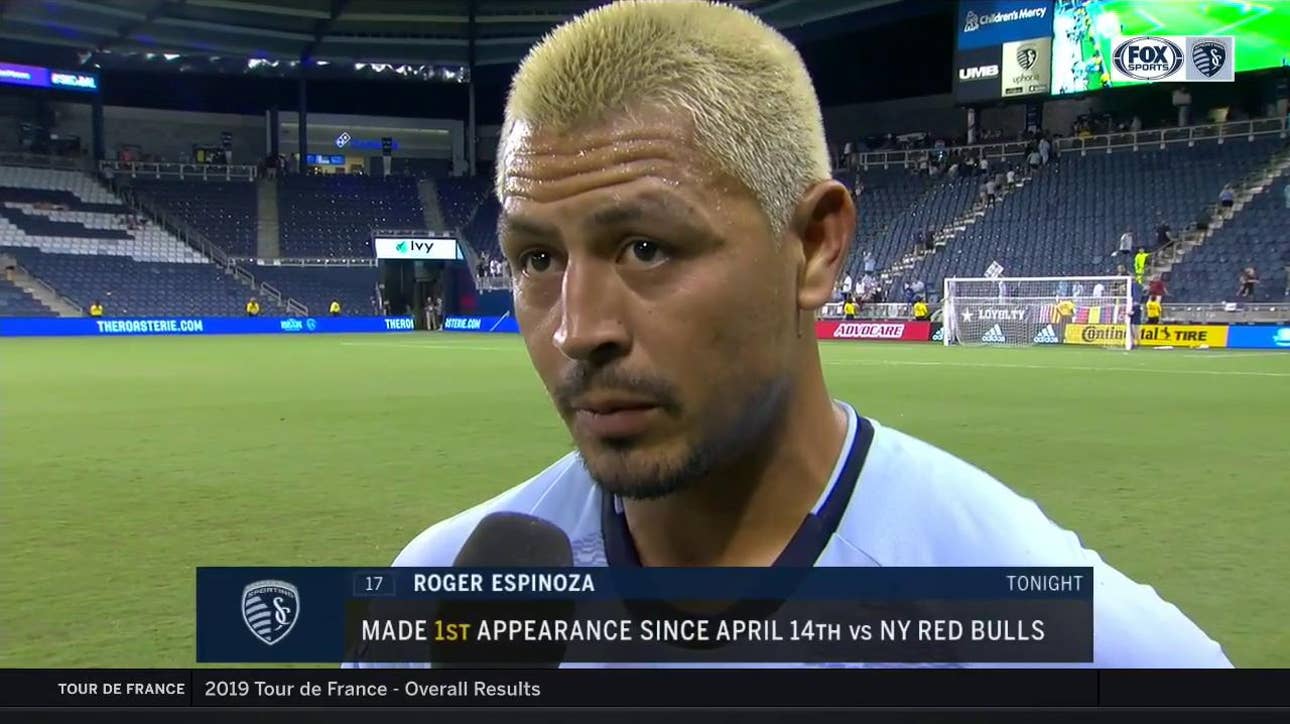 Espinoza returns to the field: 'Very happy to be back'