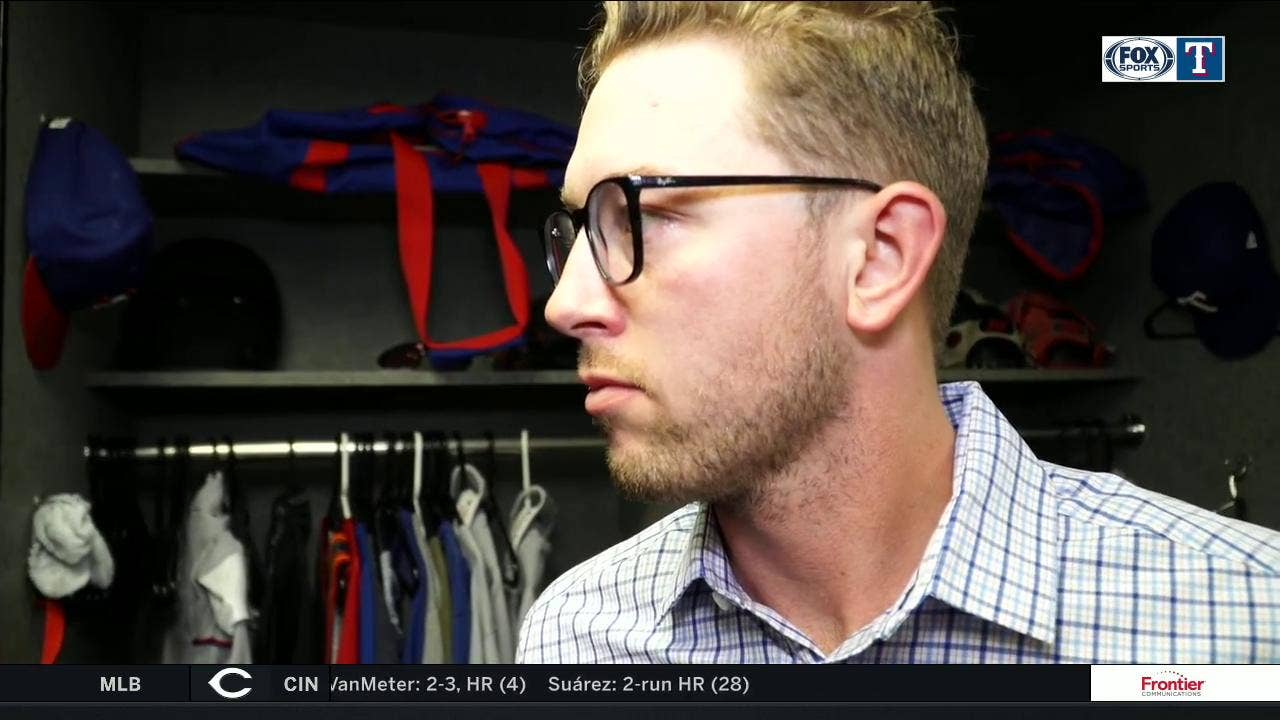 Adrian Sampson on facing Laureano in Rangers loss to Athletics