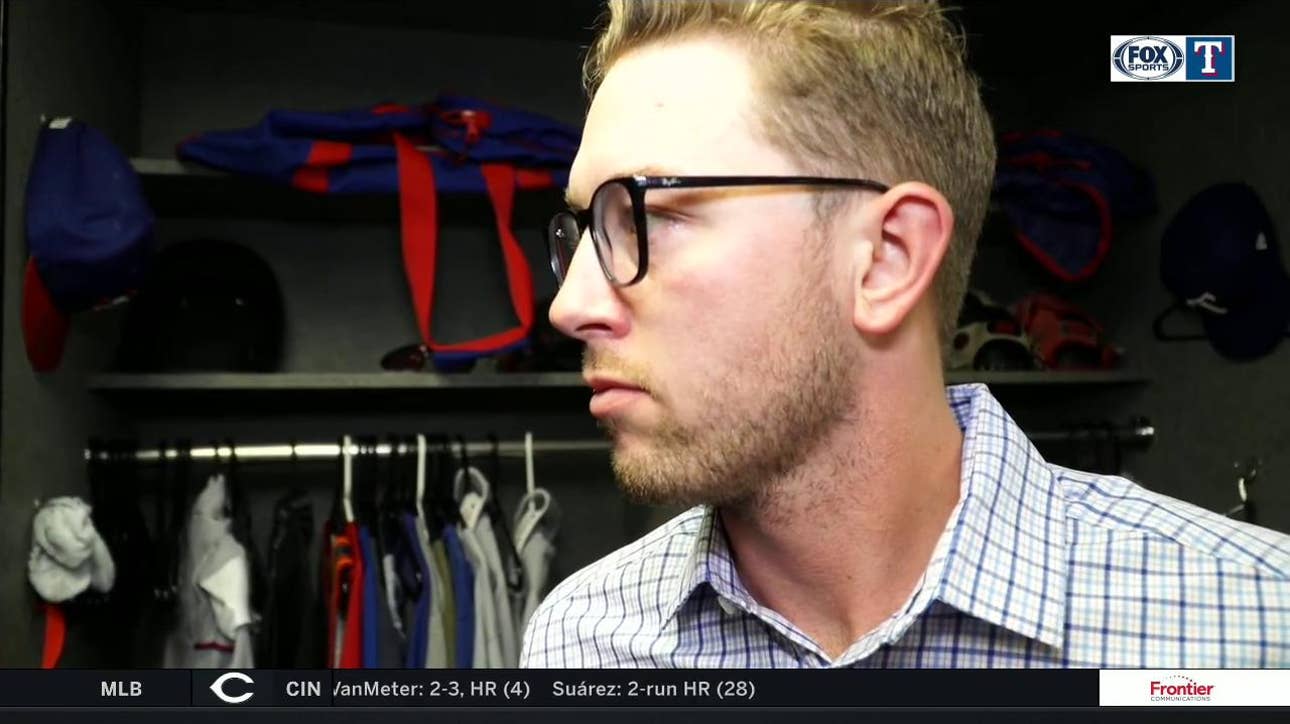 Adrian Sampson on facing Laureano in Rangers loss to Athletics