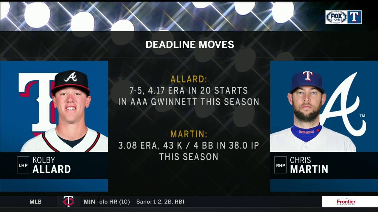 Chris Martin Heads to Atlanta right before the deadline | Rangers Live