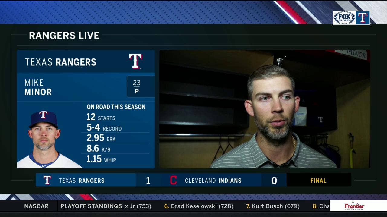 Mike Minor pitches 7 shutout innings against Indians