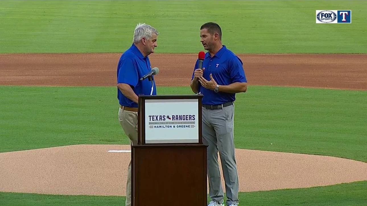 Michael Young Tells Some Josh Hamilton Stories | Texas Rangers Hall of Fame Ceremony