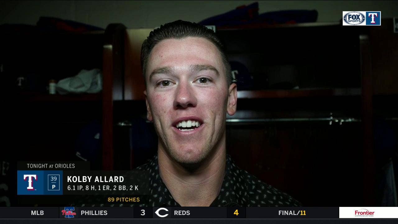 Kolby Allard: 'Did a good job of battling with what we had today' | Rangers Live
