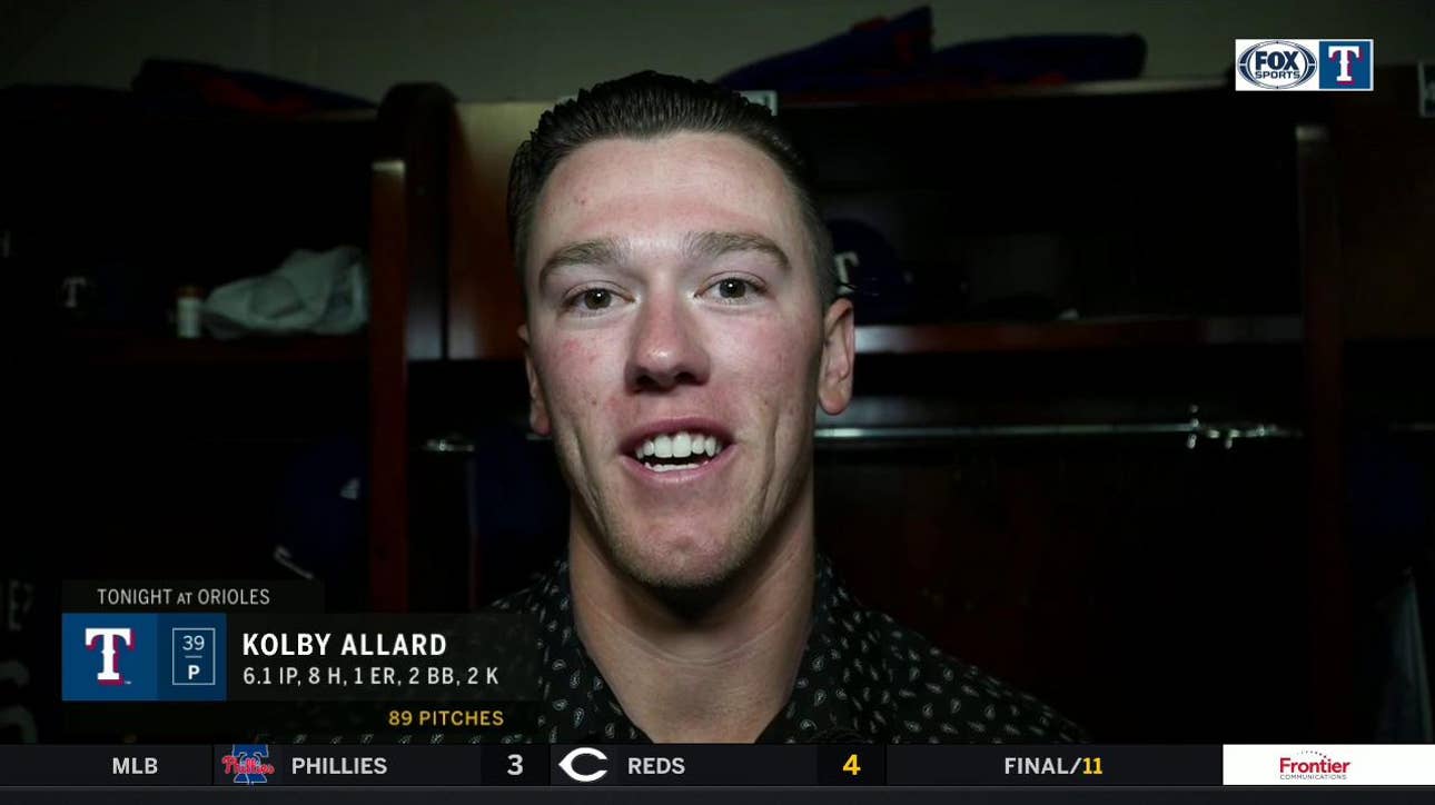 Kolby Allard: 'Did a good job of battling with what we had today' | Rangers Live