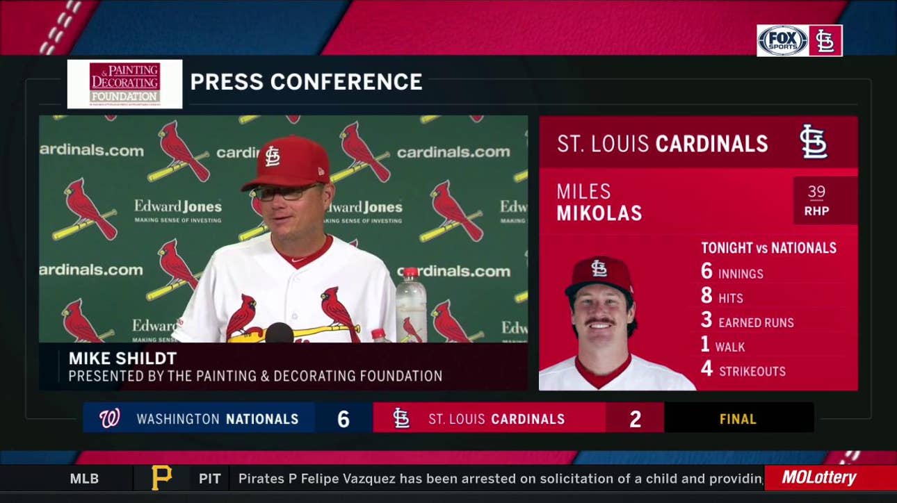 Shildt: Gant needs to 'throw a lot of quality strikes and control counts'