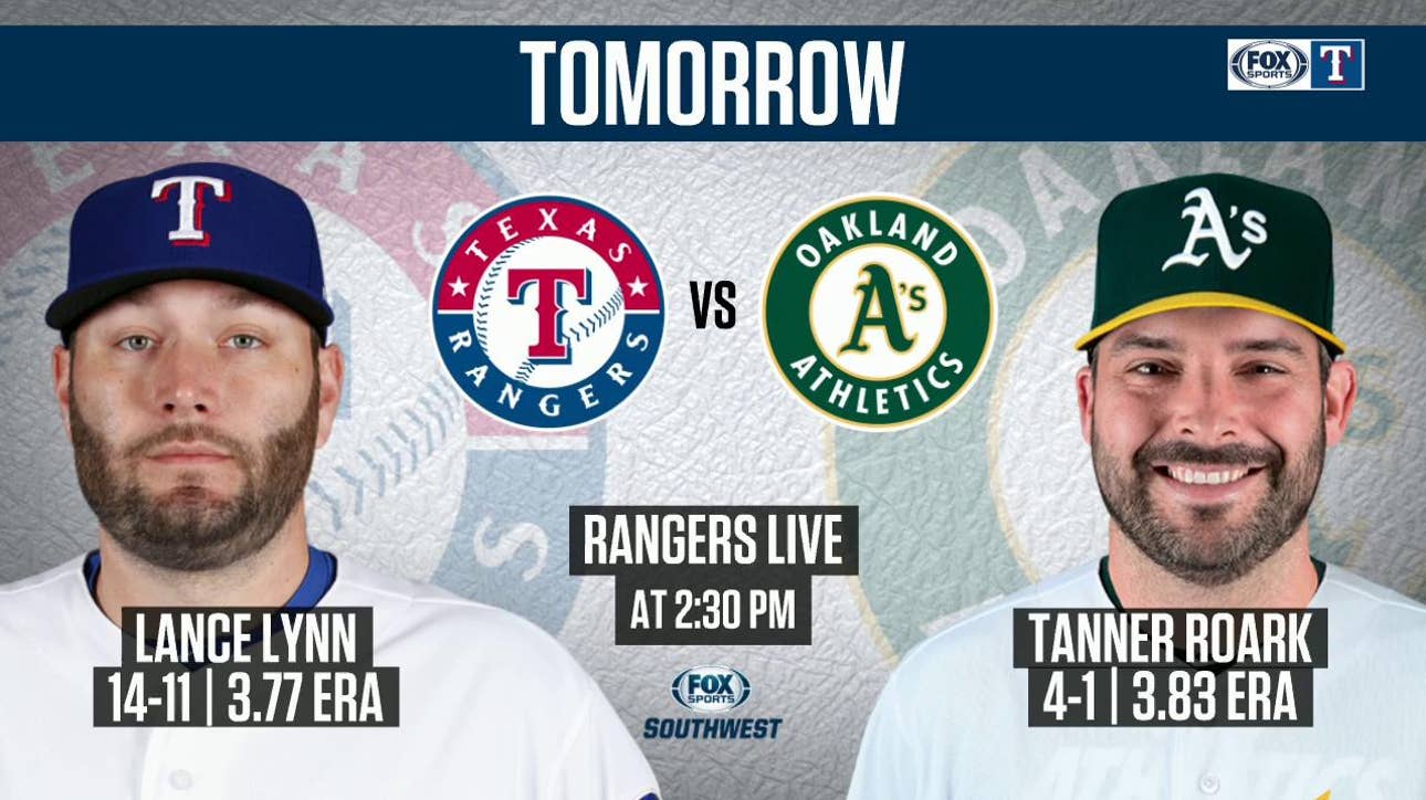 Lance Lynn takes the mound on Sunday | Rangers Live