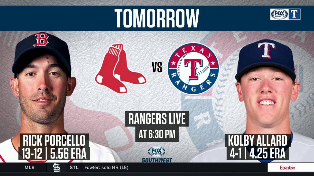 Kolby Allard takes the Mound vs. Boston | Rangers Live