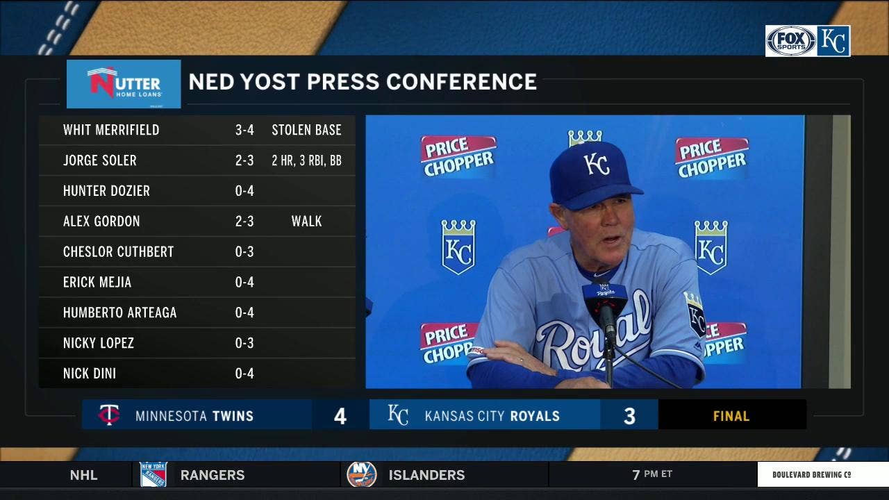 Yost on Soler's home runs: 'Cannon shots'