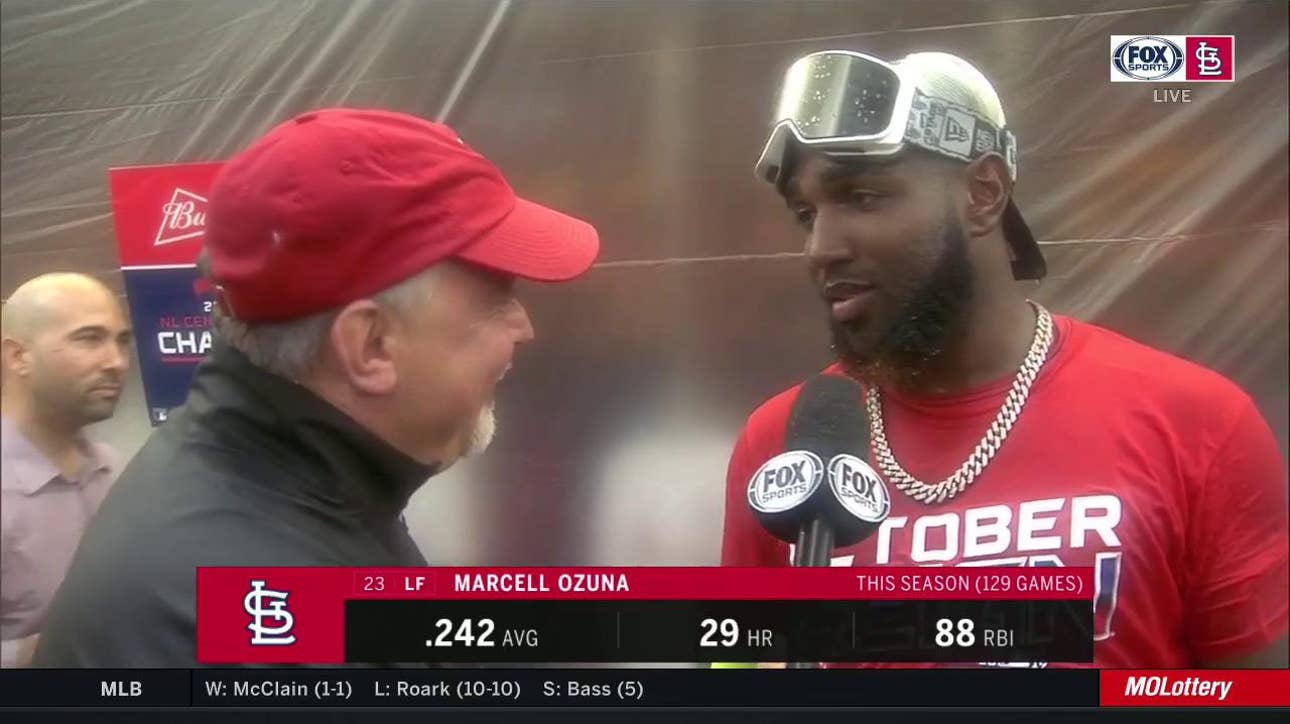 Ozuna after Cards clinch NL Central: 'We're going to find a way to get to the end'