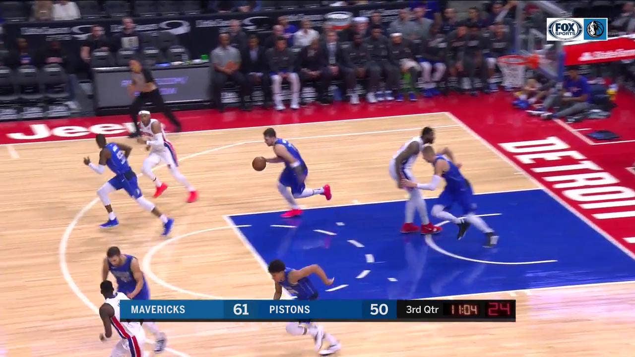 WATCH: Luka Doncic Lobs to Maxi Kleber, Kristaps Porzingis Finishes with a DUNK