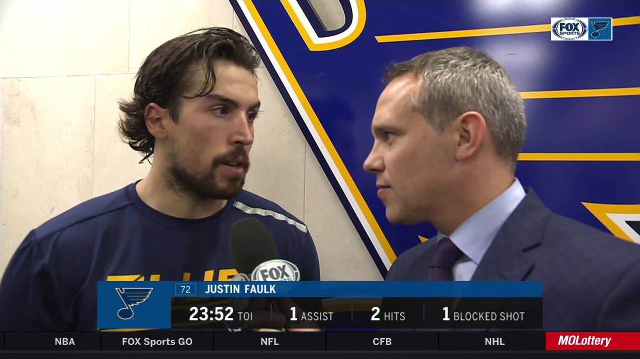 Faulk: 'We took care of every end of the ice' in win over Avalanche