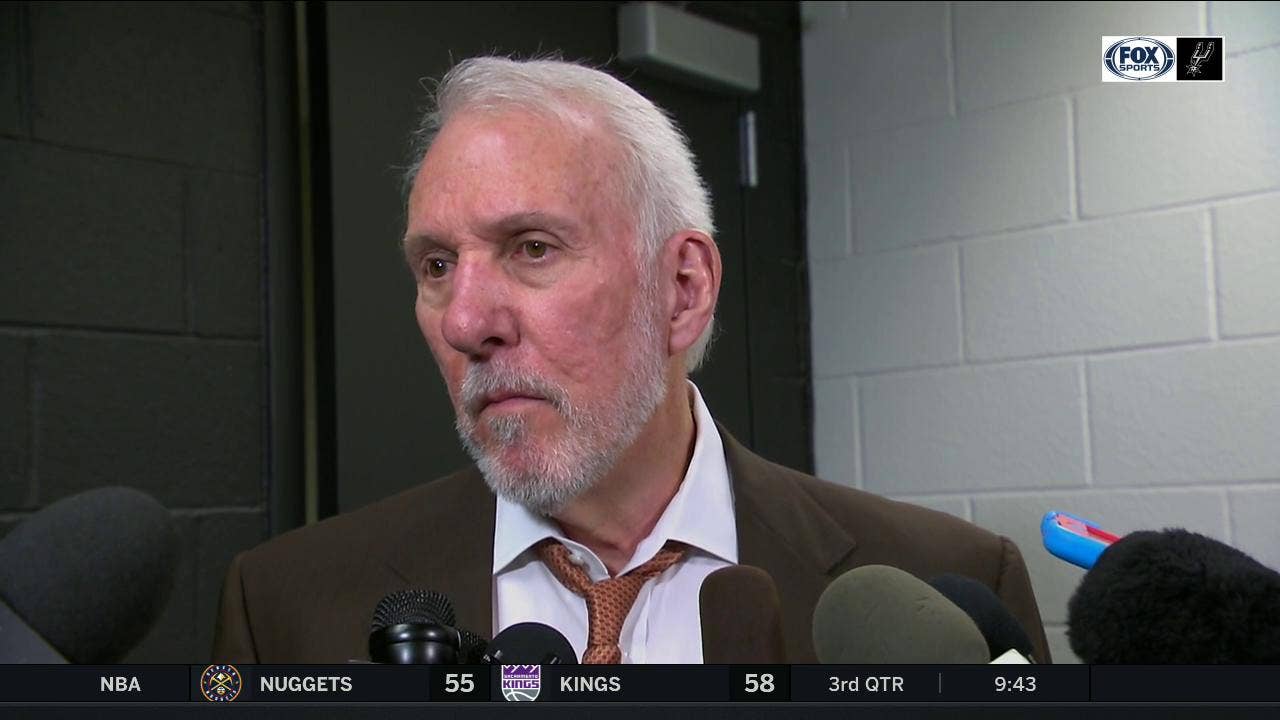 Gregg Popovich on the San Antonio Win over Portland