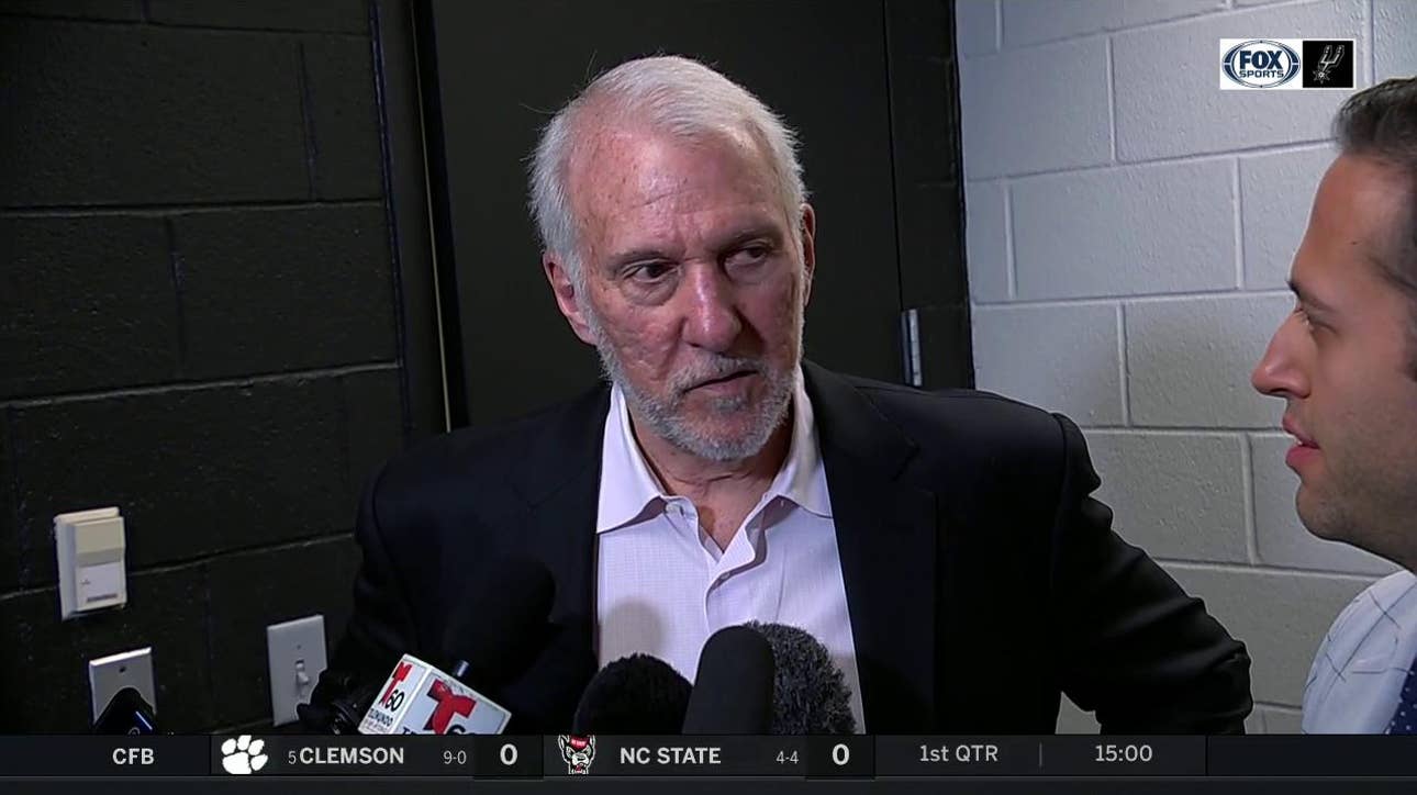 Gregg Popovich talks Spurs loss against the Celtics