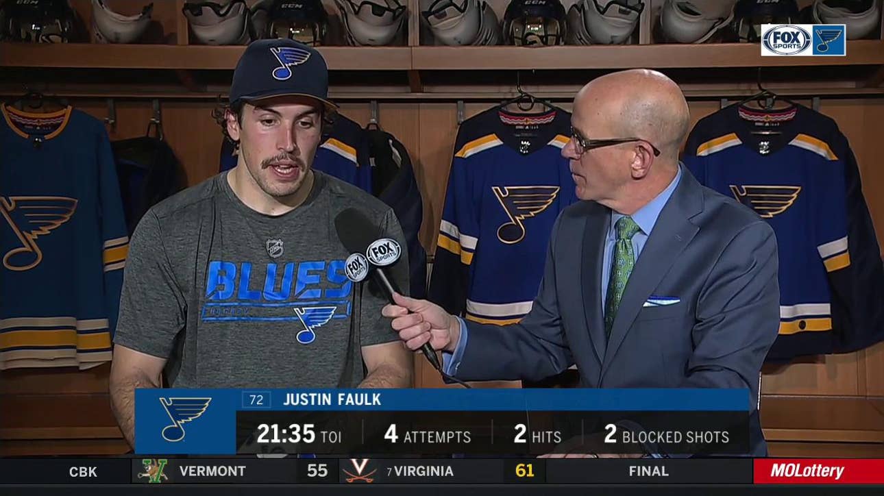Faulk on Blues' close games: 'That seems to be the theme over here'