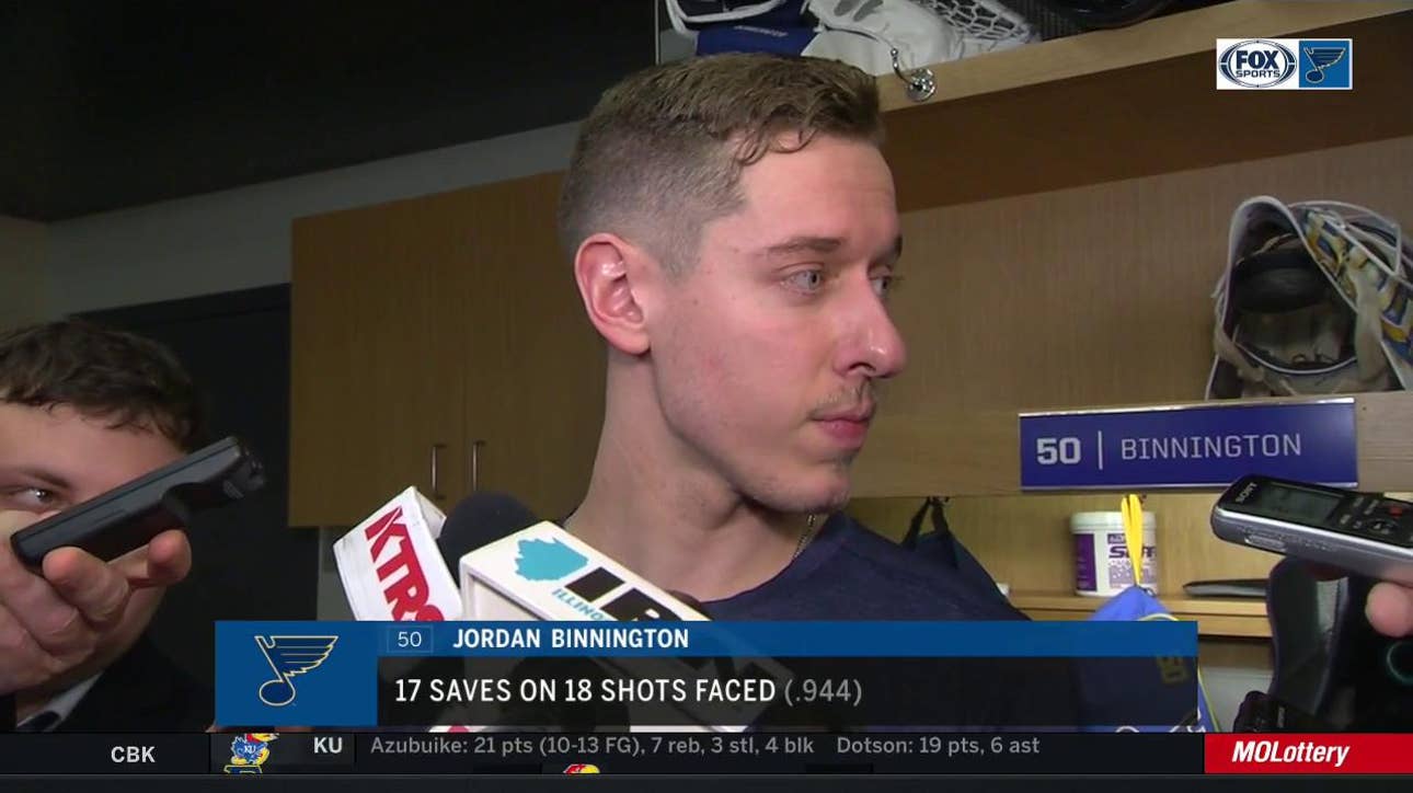 Binnington on Maroon: 'It's fun to see him get his ring'
