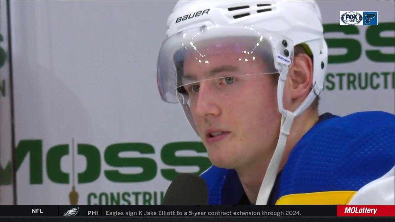 Barbashev on Binnington: 'He's been great all season long'