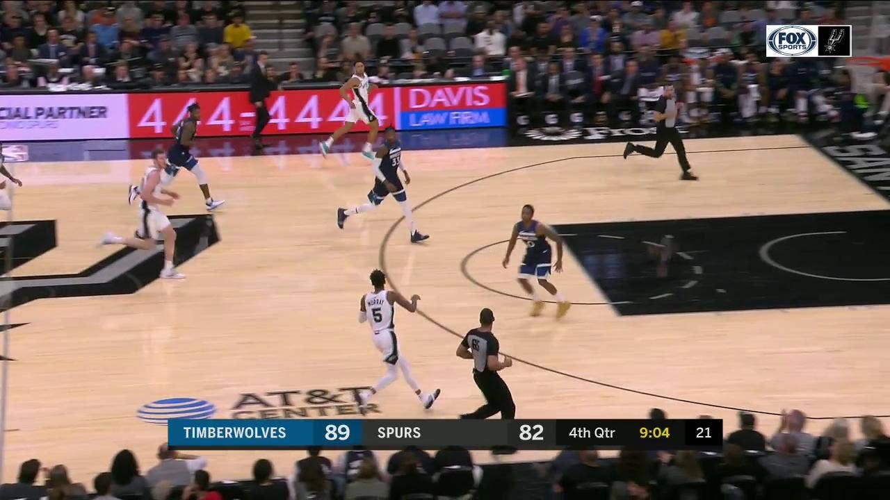 HIGHLIGHTS: Jakob Poeltl Gets Two Inside