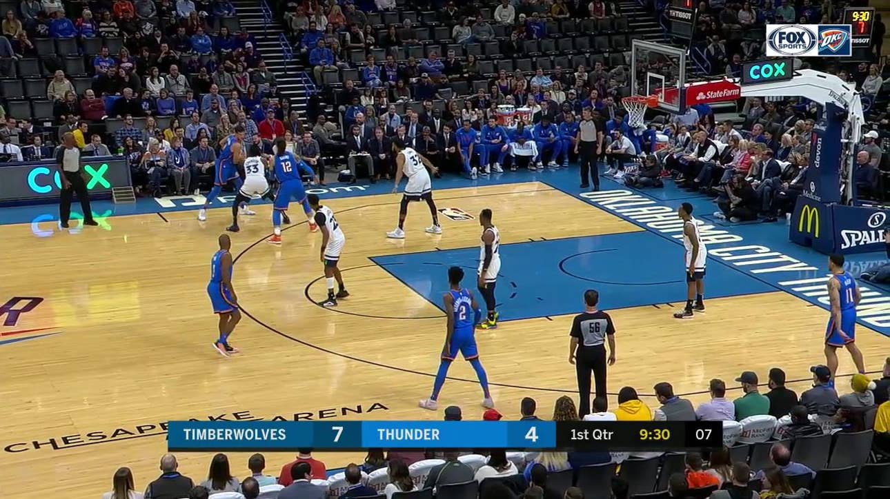 HIGHLIGHTS: Adams finds Danilo Gallinari for the DUNK