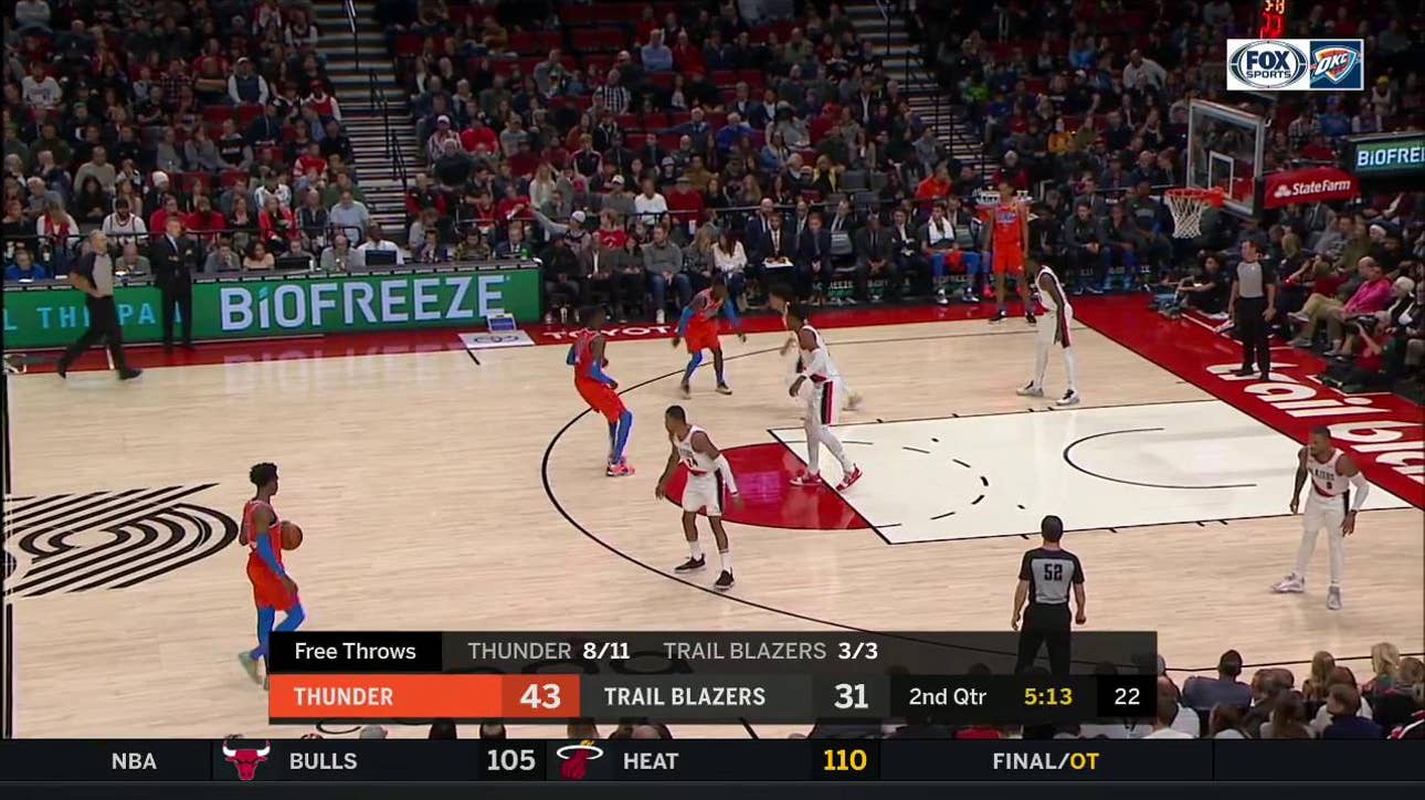 HIGHLIGHTS: Shai Gilgeous-Alexander Finds his Stroke, A 3-Pointer
