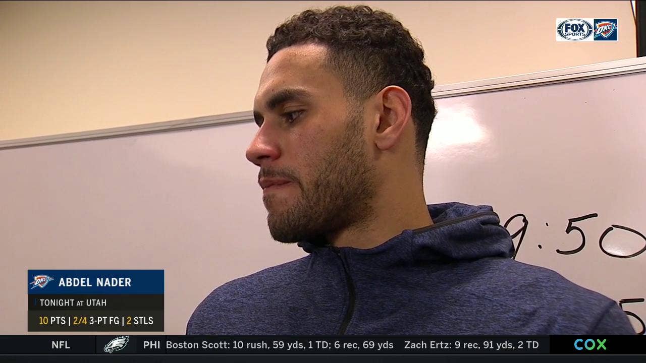 Abdel Nader on OKC 104-90 win against Utah