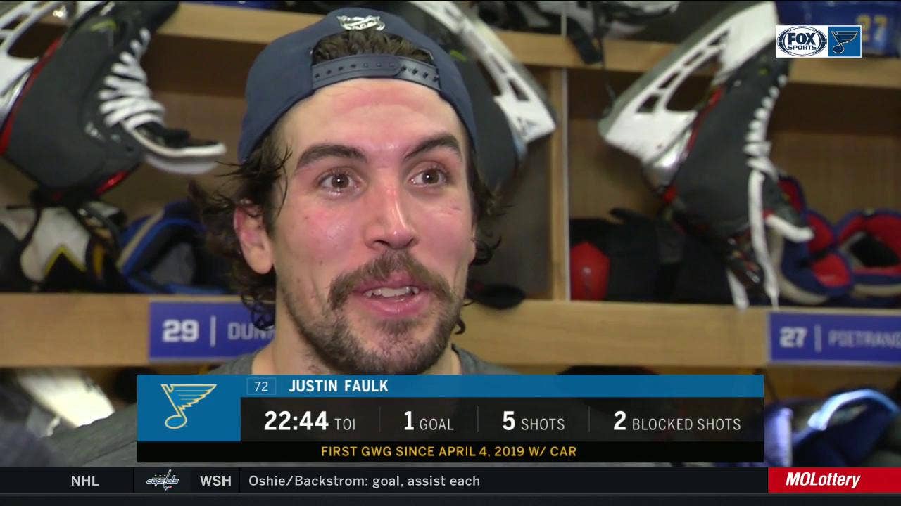 Faulk credits penalty kill after big goal in comeback: 'They stepped it up'