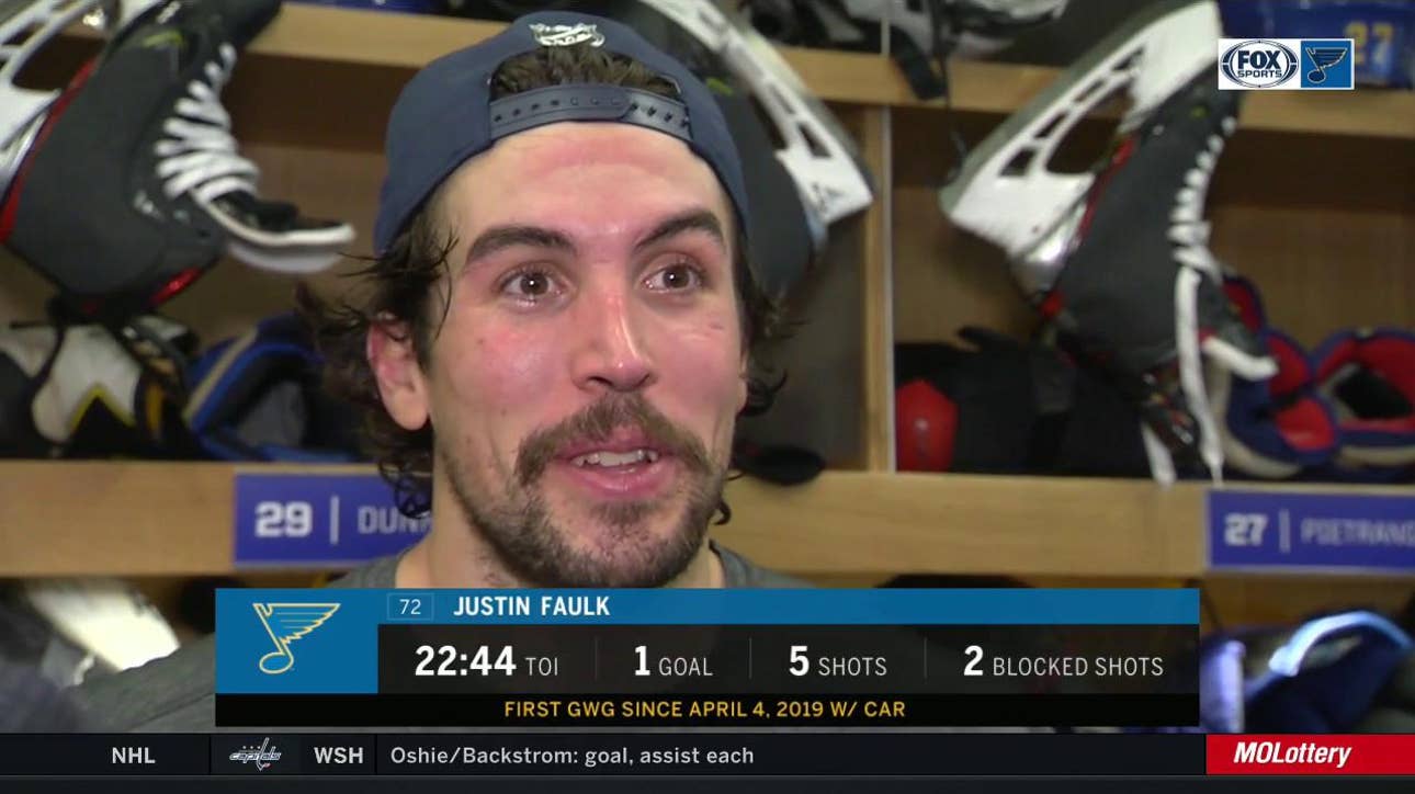 Faulk credits penalty kill after big goal in comeback: 'They stepped it up'