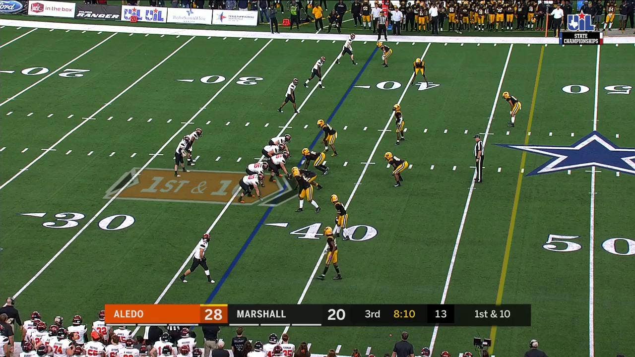 HIGHLIGHTS: McClellan goes 63-yards for Aledo touchdown, lead 35-20 | UIL State Championships