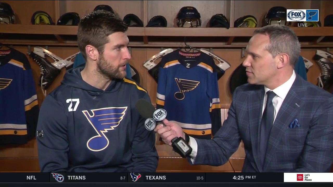 Pietrangelo on Faulk: 'I'm sure he feels a little bit more comfortable now'