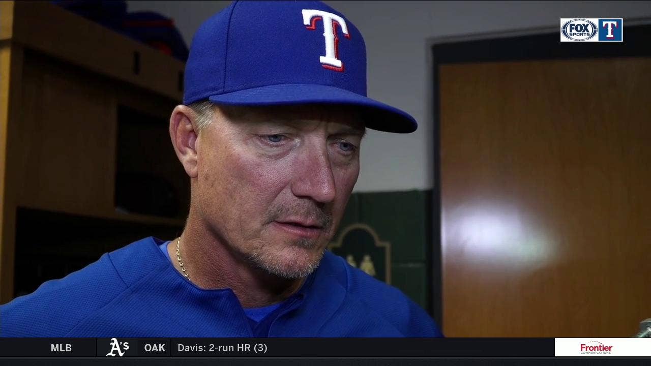 Jeff Banister on the debut of rookie Ronald Guzman
