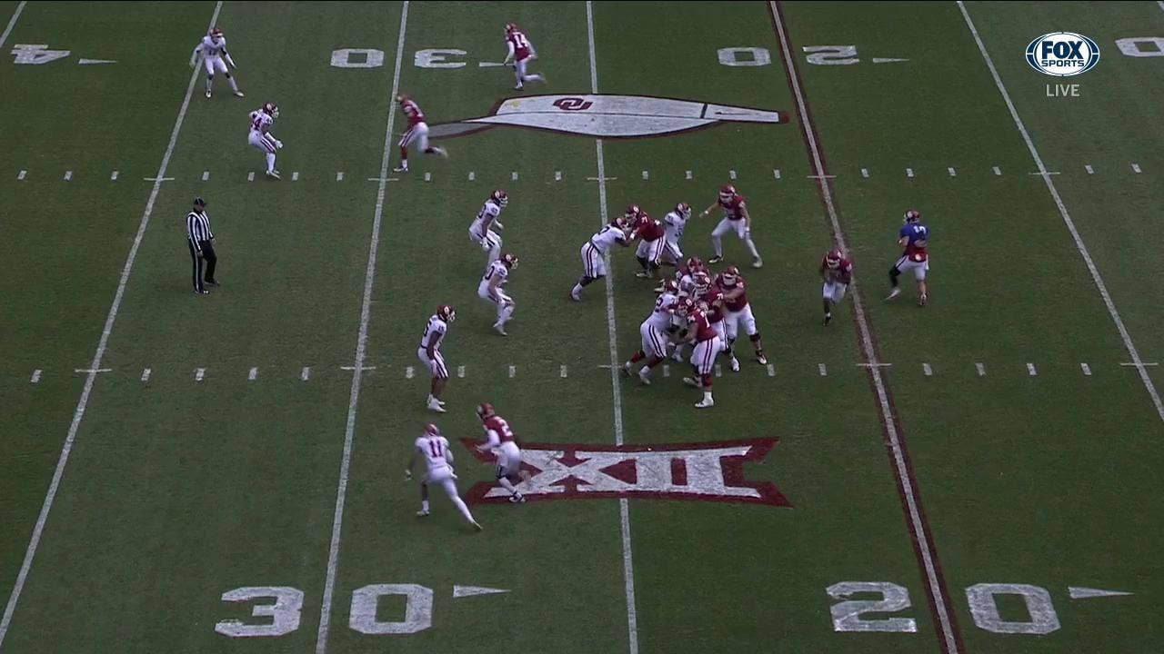 Hollywood Brown vs. OU student in race at Sooners Spring Game