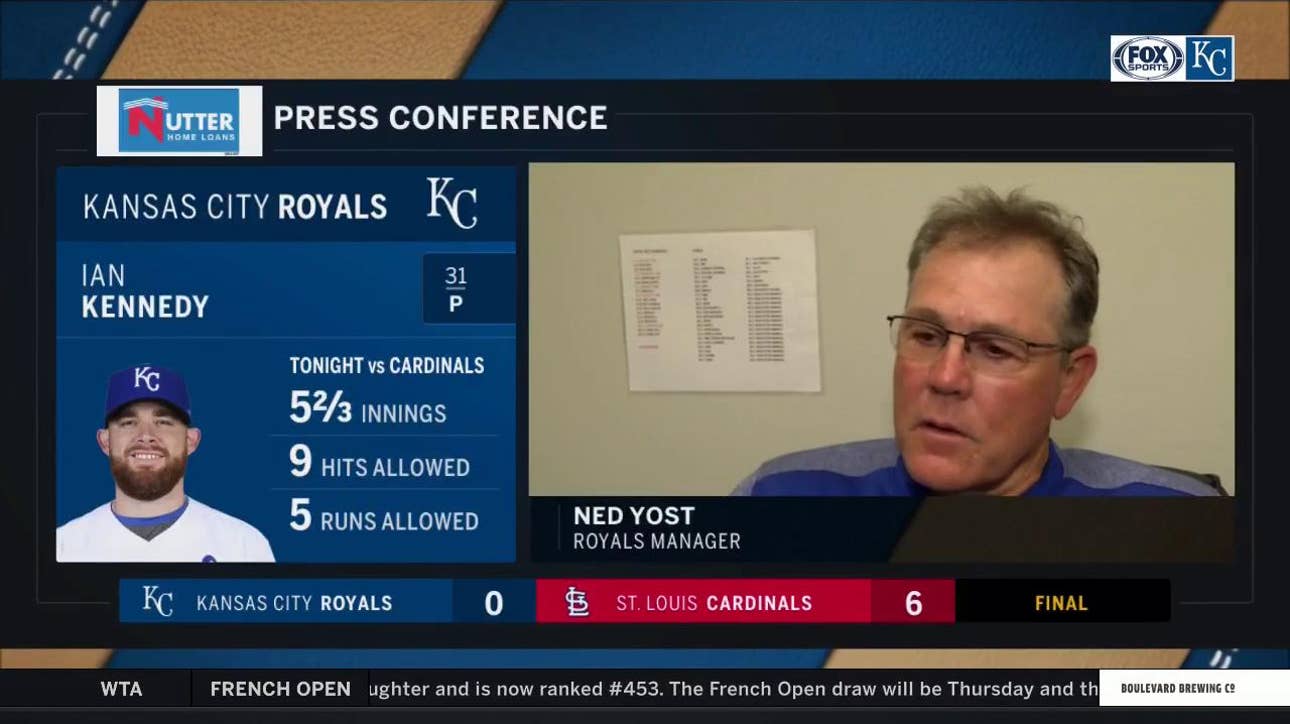 Yost on Kennedy: 'I thought he threw the ball well'