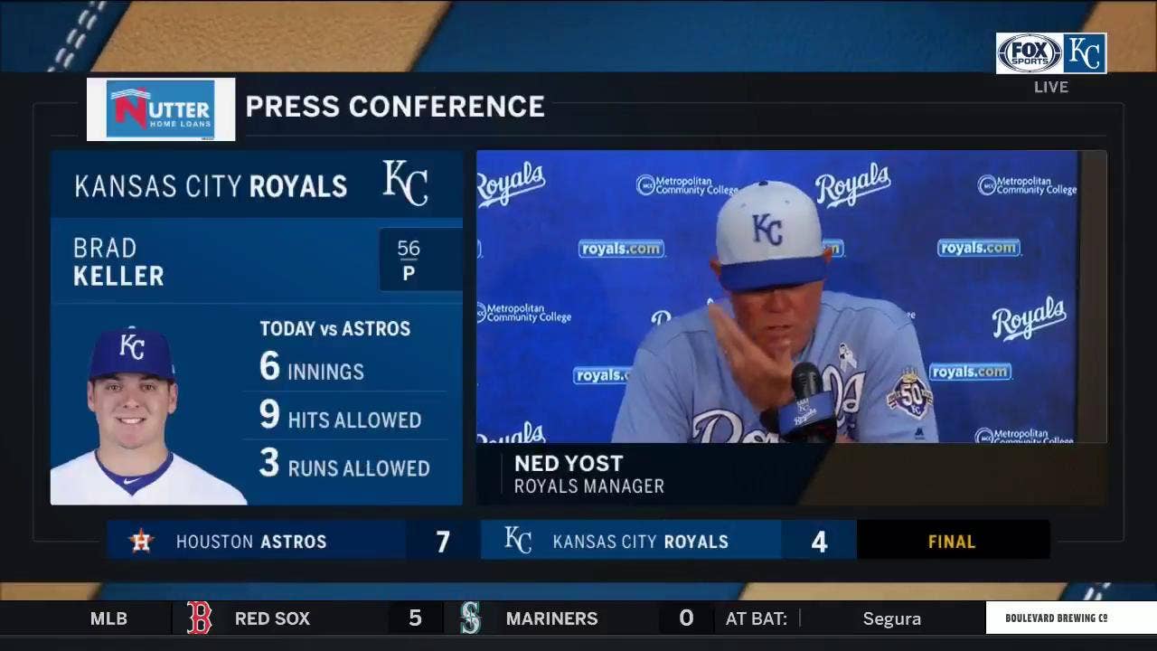 Yost on Moose and Duffy's ejections, Merrifield's injury status