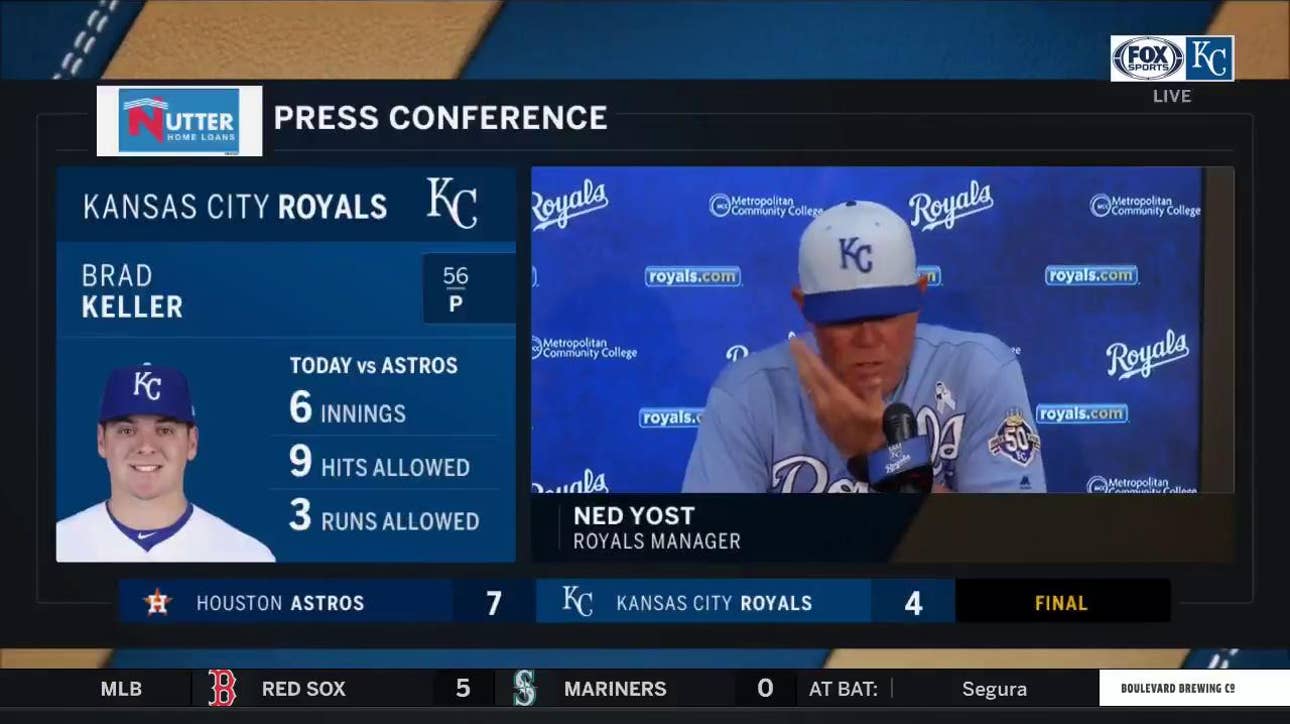 Yost on Moose and Duffy's ejections, Merrifield's injury status