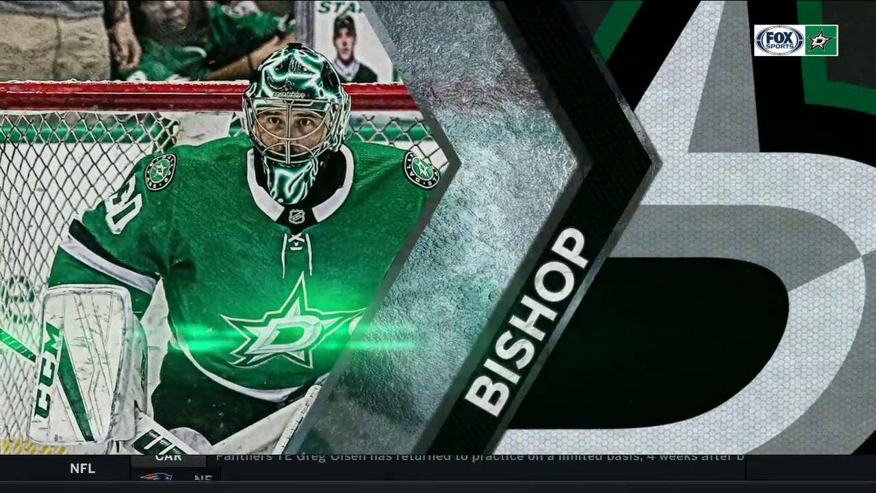 Ben Bishop gets his 25th career shutout in 3-0 win | Stars Live Opening Night