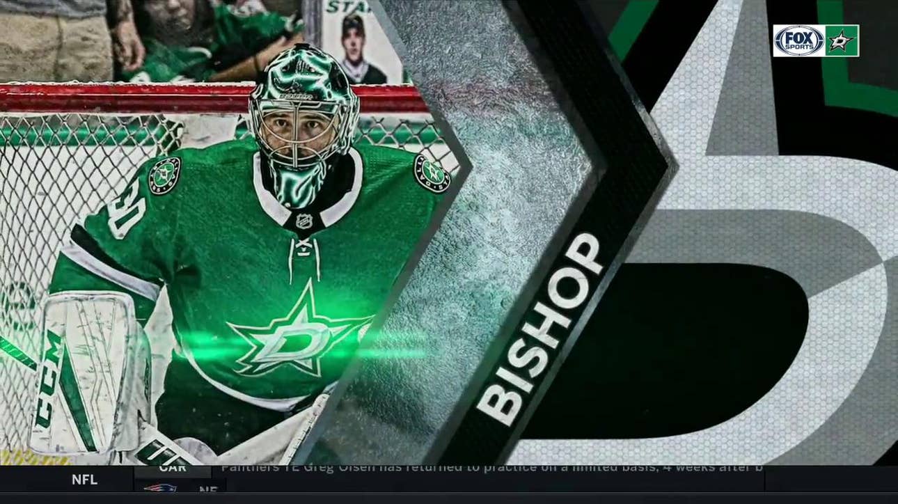 Ben Bishop gets his 25th career shutout in 3-0 win | Stars Live Opening Night