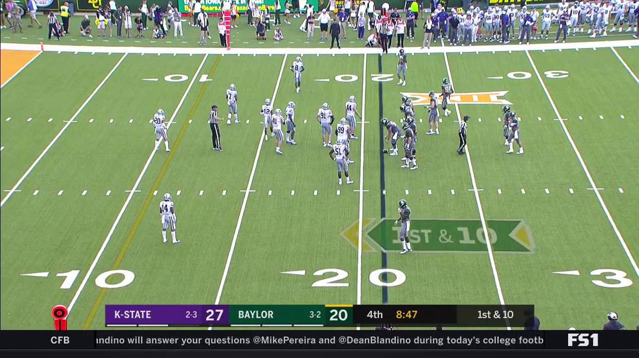 HIGHLIGHTS: Charlie Brewer 21 yard pass to Denzel Mims for a TD | Kansas State at Baylor
