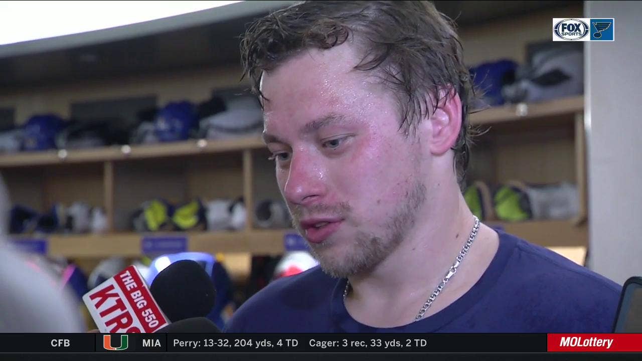 Tarasenko: 'We don't do enough, and we need to fix it and play better'