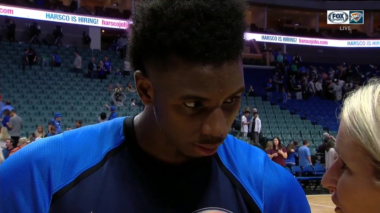 Hamidou Diallo on preseason win over the Atlanta Hawks